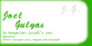 joel gulyas business card